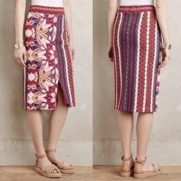 Anthropologie Dresses & Skirts - SOLD - ❤️🩷 Anthropologie Maeve Marala Floral Pencil Skirt, M